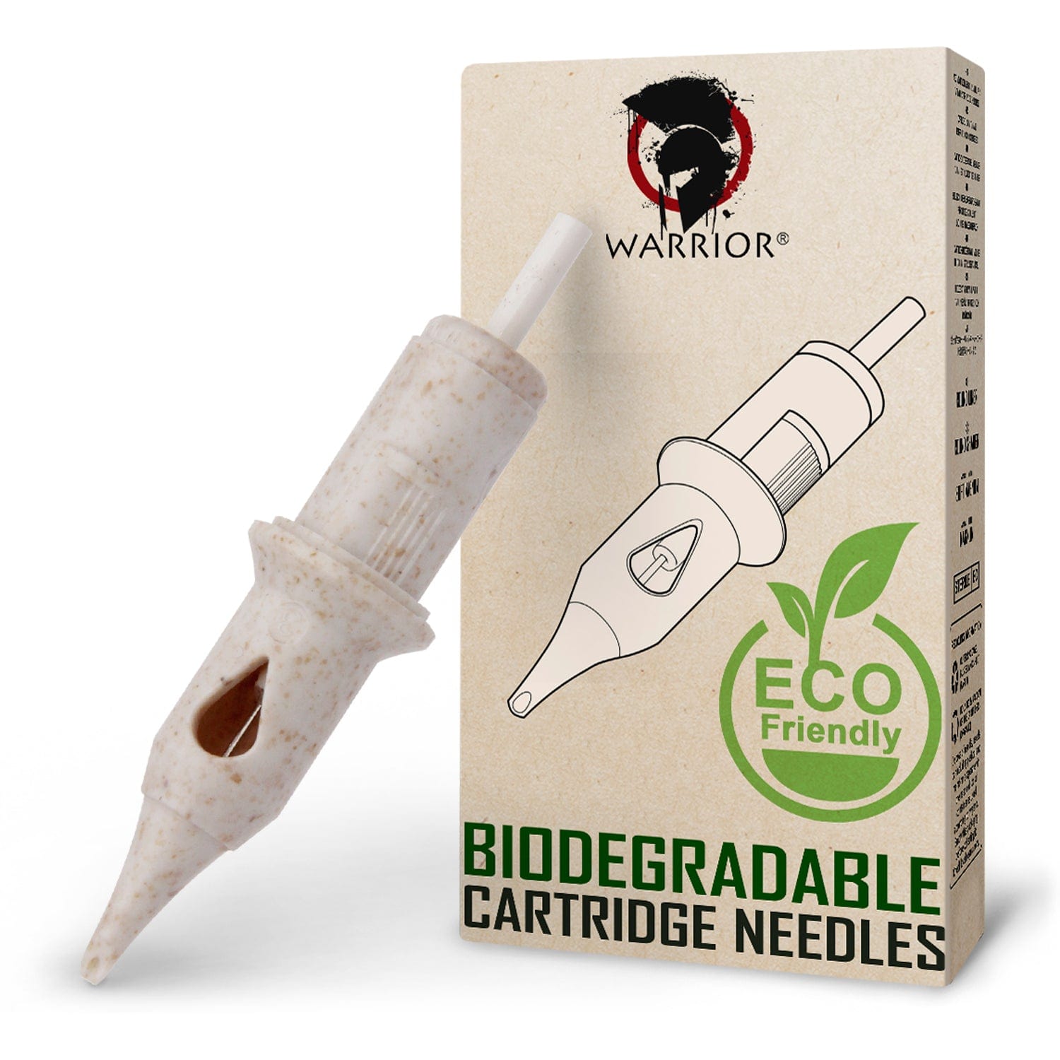 Cartucho biodegradable Warrior por sombreador redondo Tatuaggio 